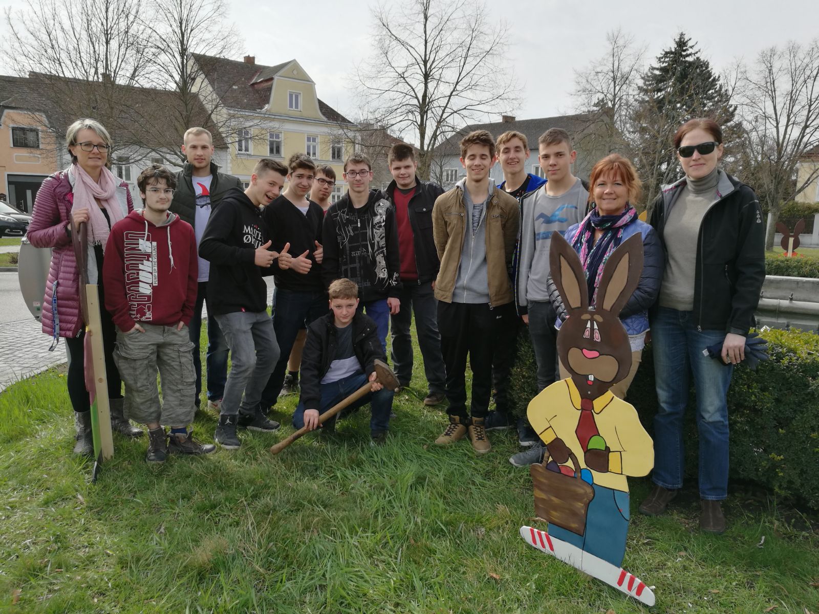 Osterhasen in Laa gesichtet