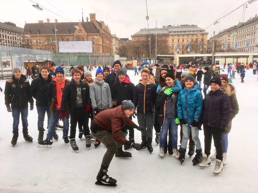 Wir sind eislaufen