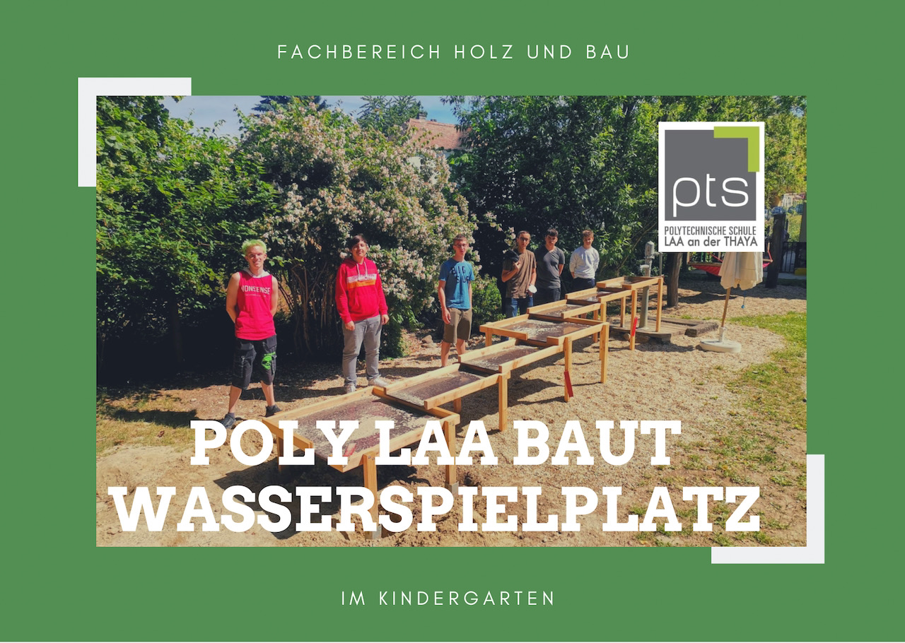 Bau des Wasserspielplatzes